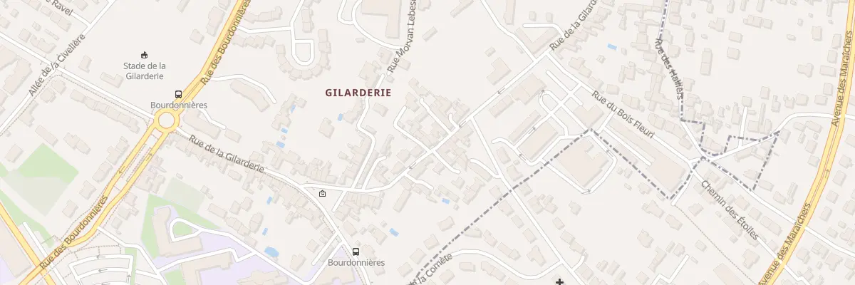 Plan du 179 Rue de la Gilarderie à Nantes