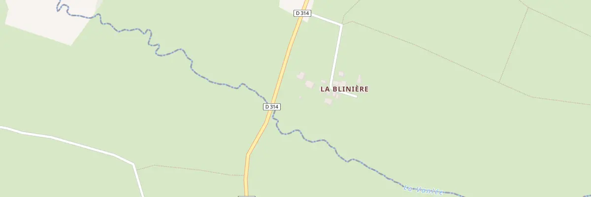 Plan du 1 La Bliniere à Bréhal