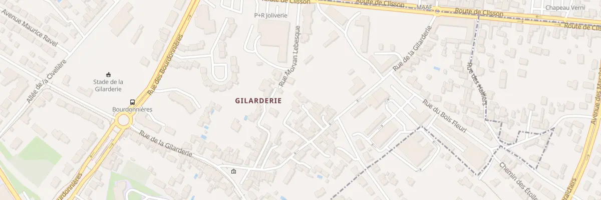 Plan du 185 Rue de la Gilarderie à Nantes