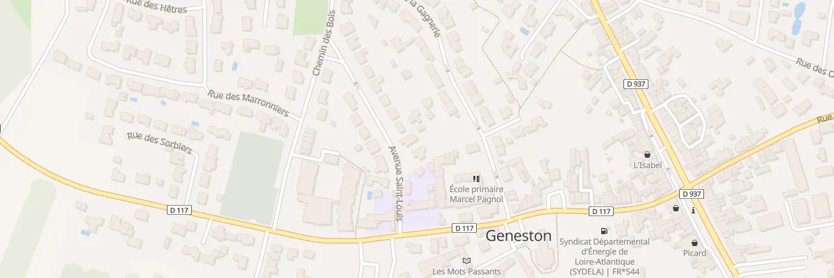 Plan du 3 Av Saint-Louis à Geneston