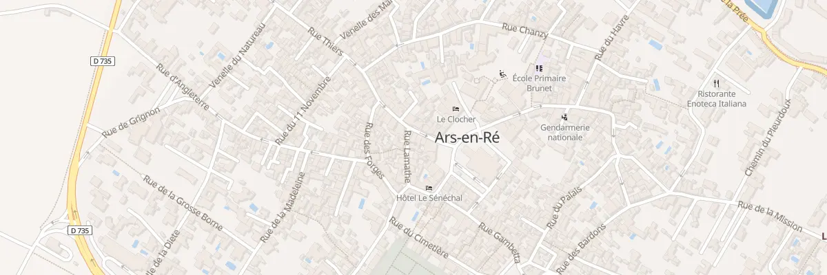 Plan du 7 Rue Thiers à Ars-en-Ré