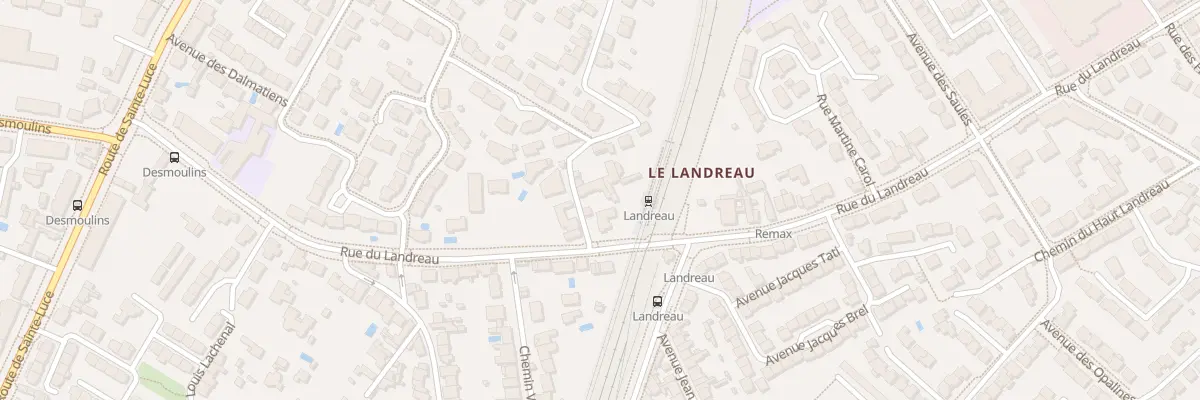 Plan du 6 Rue du Bas Landreau à Nantes