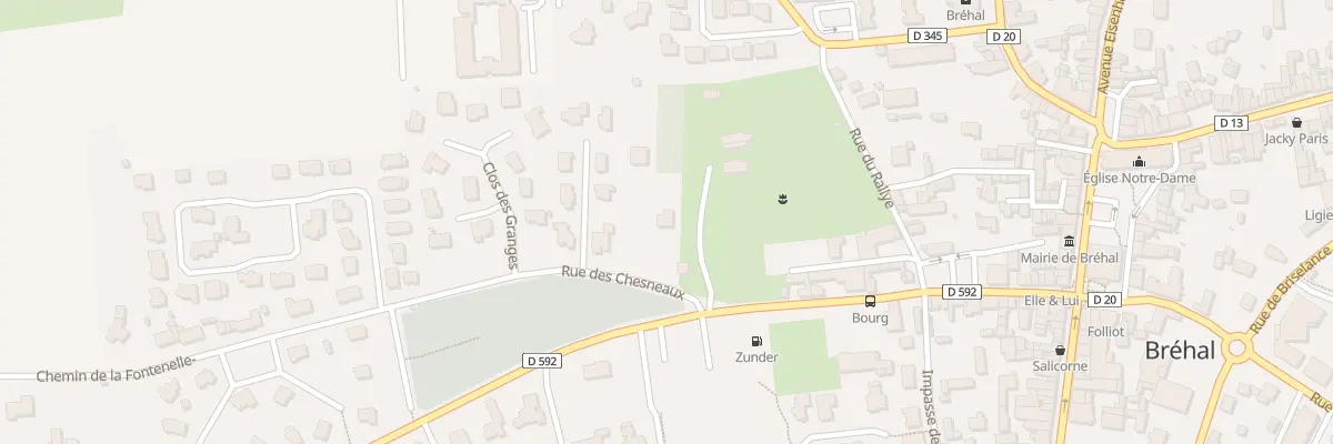 Plan du 2 Rue des Chesneaux à Bréhal