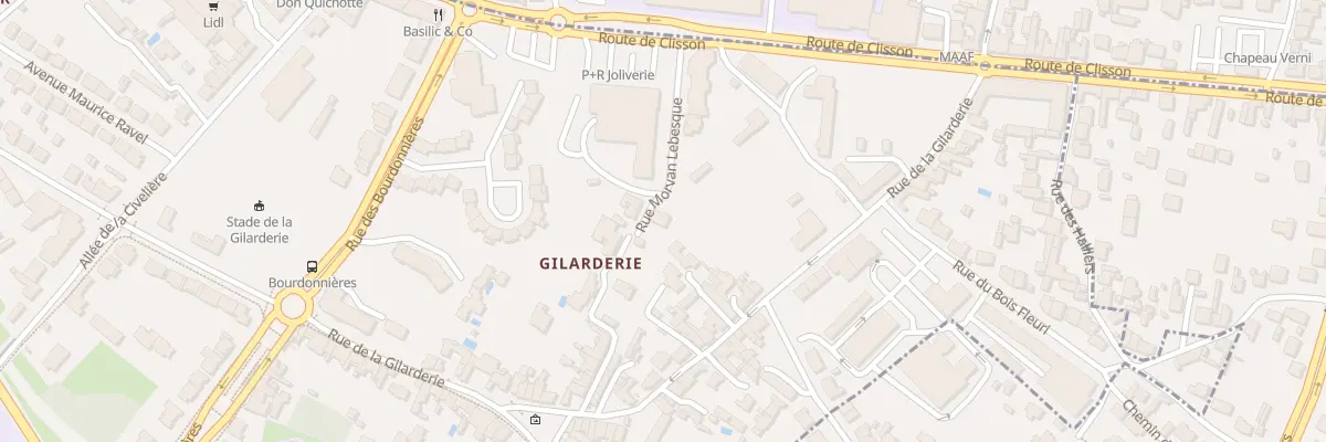 Plan du 9001 Rue Morvan Lebesque à Nantes
