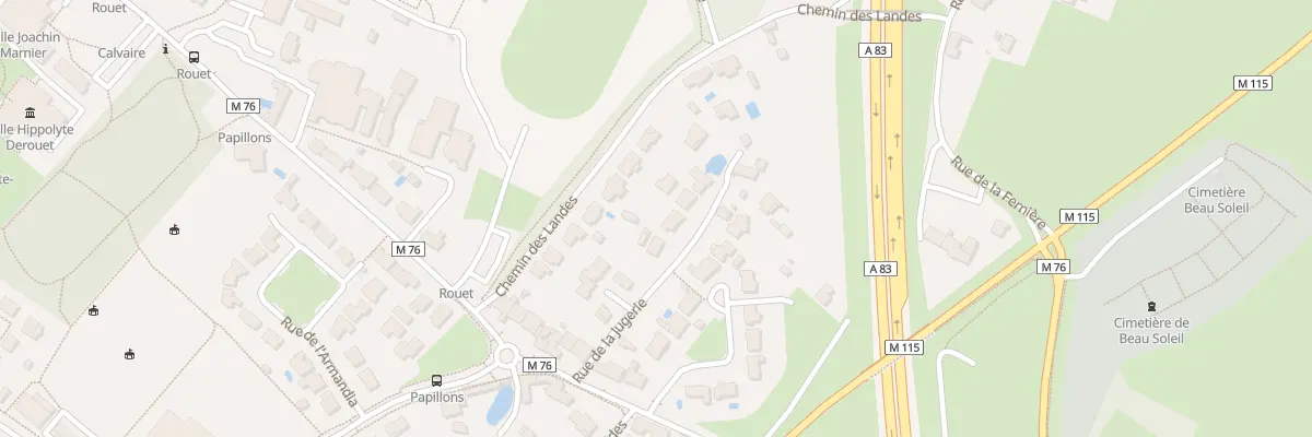 Plan du 9 Rue de la Jugerie aux Sorinières