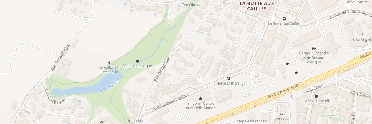Plan du 86 Rue de Bahinos à Anglet
