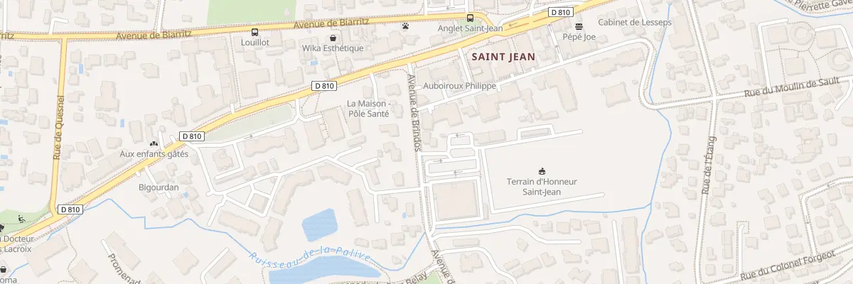 Plan du 7 Av de Brindos à Anglet