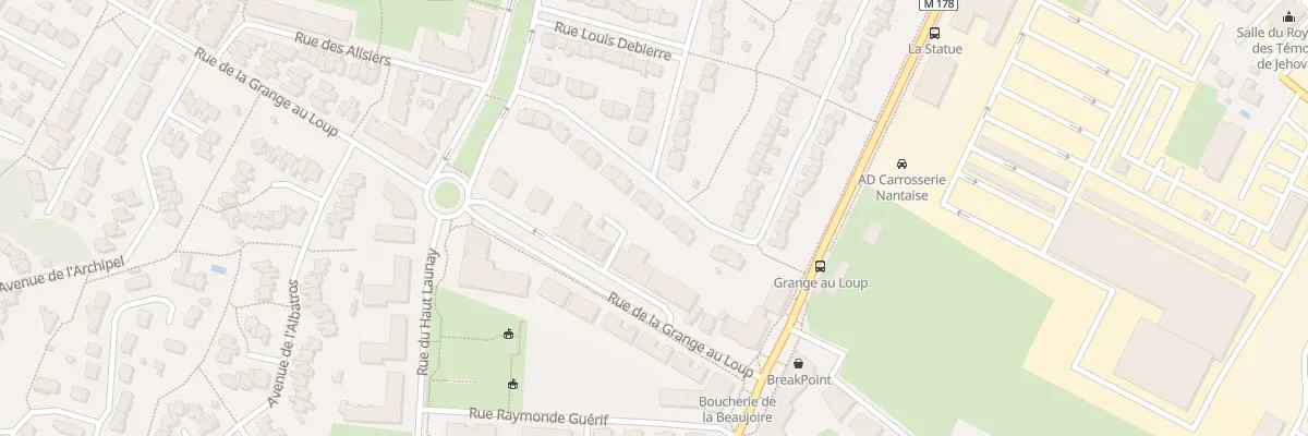 Plan du 18 Rue Jeanne la Corsaire à Nantes