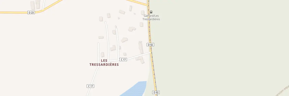 Plan du 5240 Les Tressardieres à Gahard