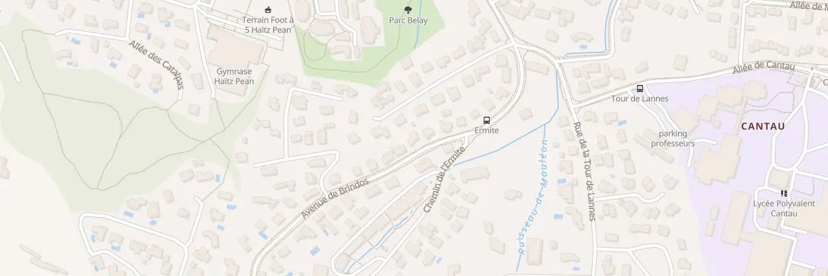 Plan du 58 Av de Brindos à Anglet