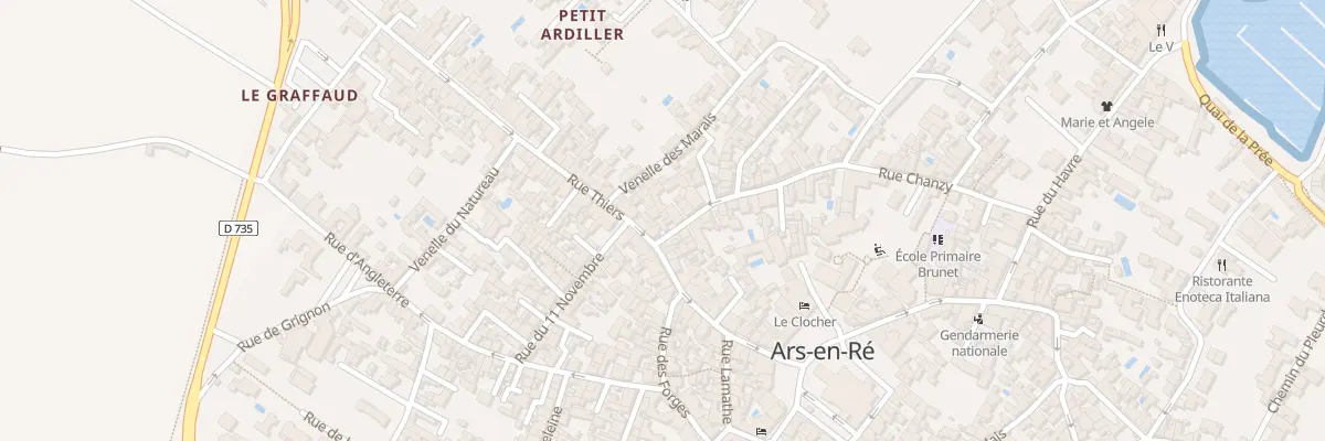 Plan du 38 Rue Thiers à Ars-en-Ré
