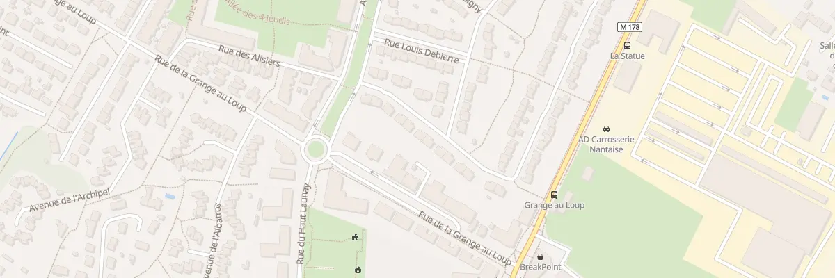 Plan du 12 Rue Jeanne la Corsaire à Nantes