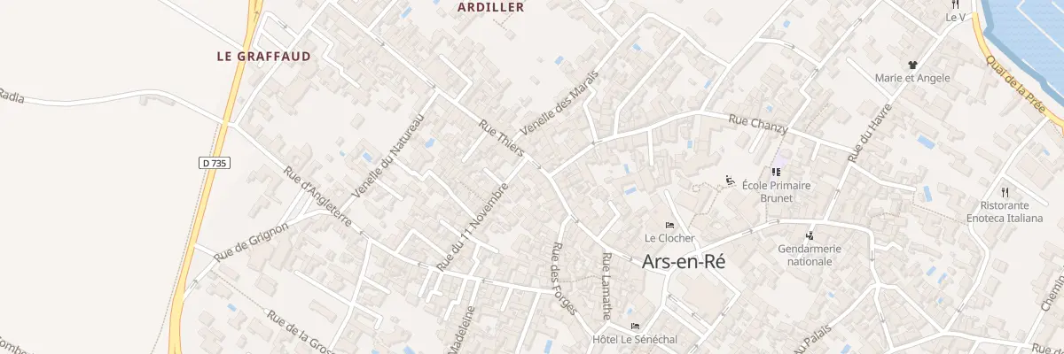 Plan du 35 Rue Thiers à Ars-en-Ré