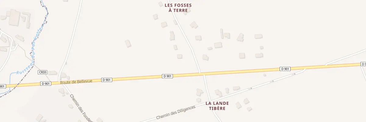 Plan du 90 Che des Fosses A Terre à Bretteville