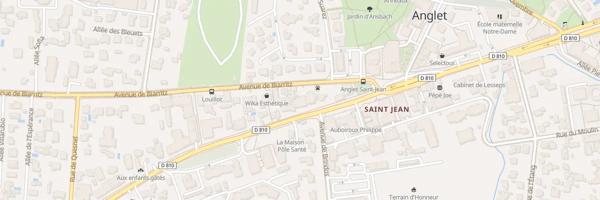 Plan du 13 Av de Biarritz à Anglet