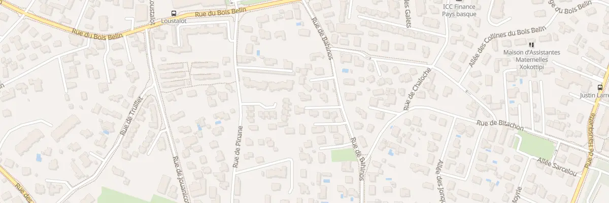 Plan du 59B Rue de Bahinos à Anglet