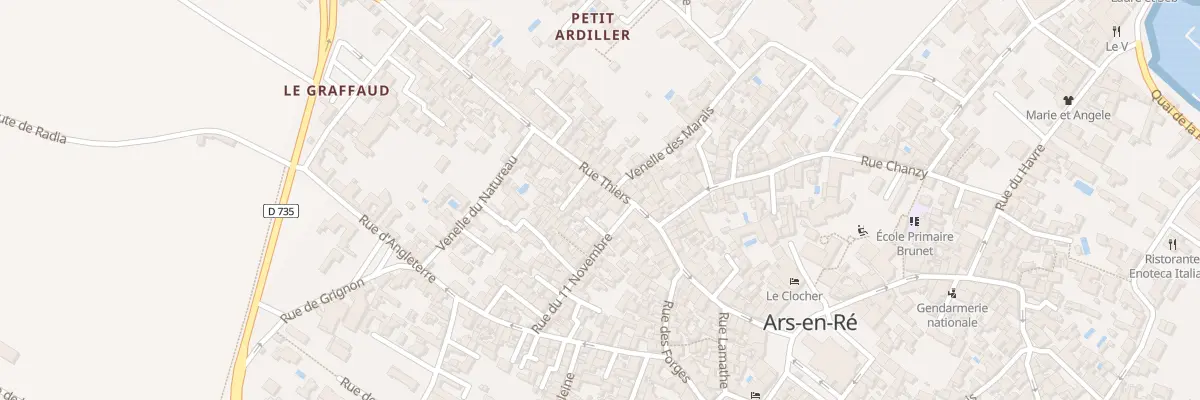 Plan du 43 Rue Thiers à Ars-en-Ré