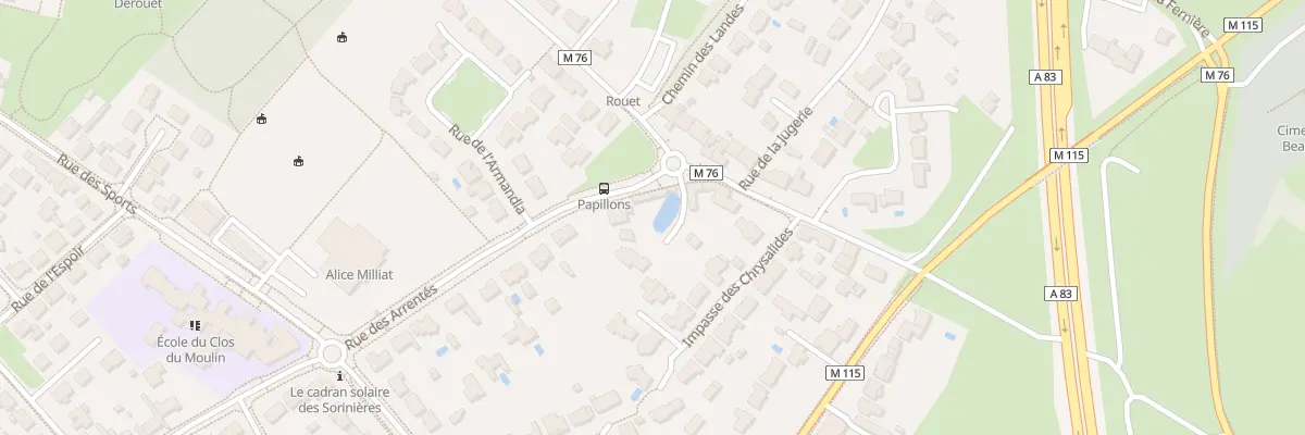 Plan du 52 Rue des Arrentés aux Sorinières