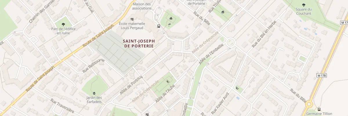 Plan du 64 All de Portricq à Nantes