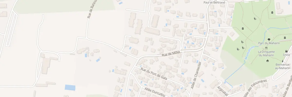 Plan du 3 Rue de Millet à Anglet