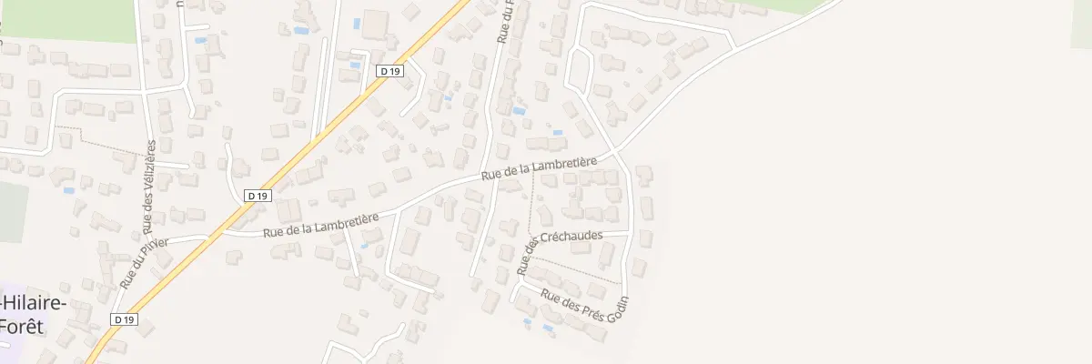 Plan du 23 Rue de la Lambretière à Saint-Hilaire-la-Forêt