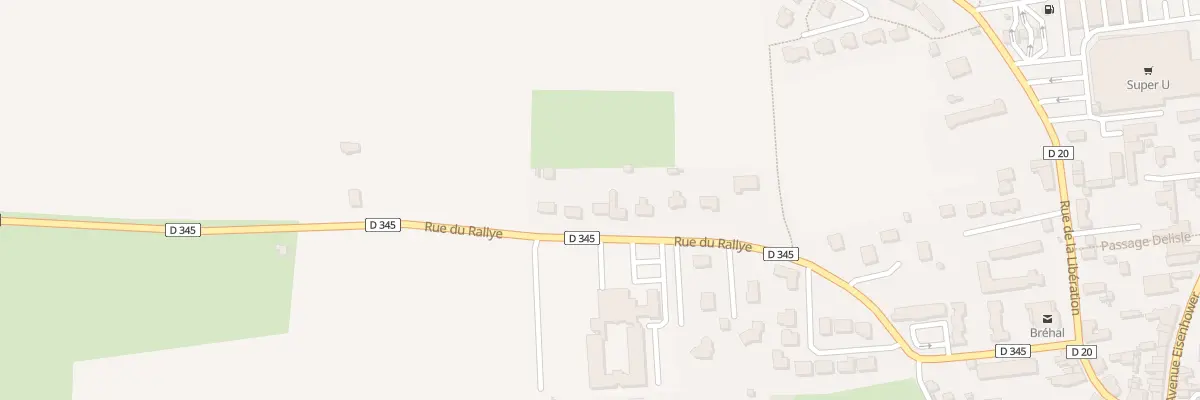 Plan du 20 Rue du Rallye à Bréhal