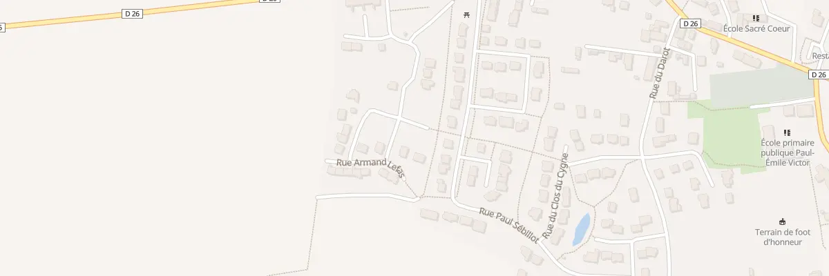 Plan du 17 Rue Olympe de Gouges à Ercé-près-Liffré