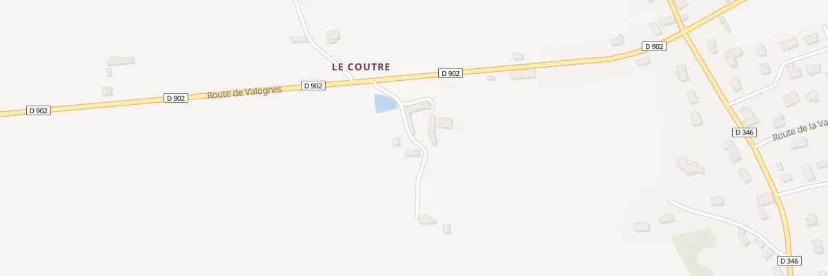 Plan du 2 Le Coutre à Yvetot-Bocage