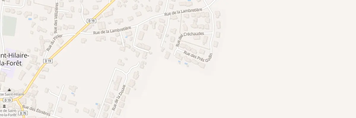 Plan du 16 Rue des Prés Godin à Saint-Hilaire-la-Forêt
