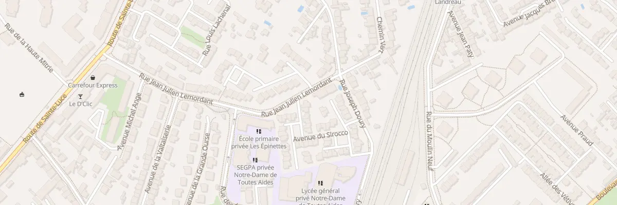 Plan du 1 Av du Sirocco à Nantes