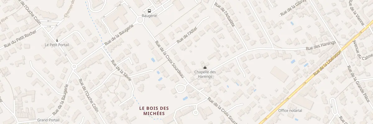 Plan du 28 Rue de la Croix Sourdeau à Saint-Sébastien-sur-Loire