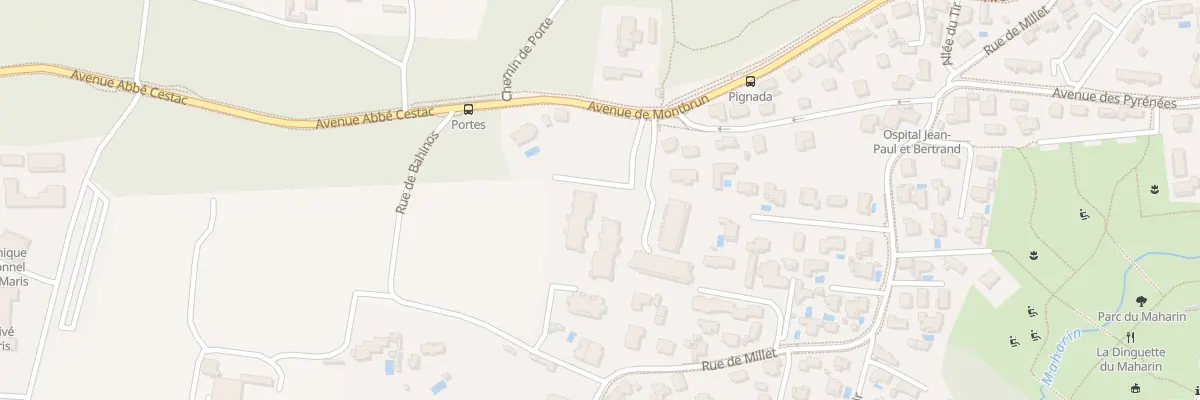 Plan du 151 Av de Montbrun à Anglet