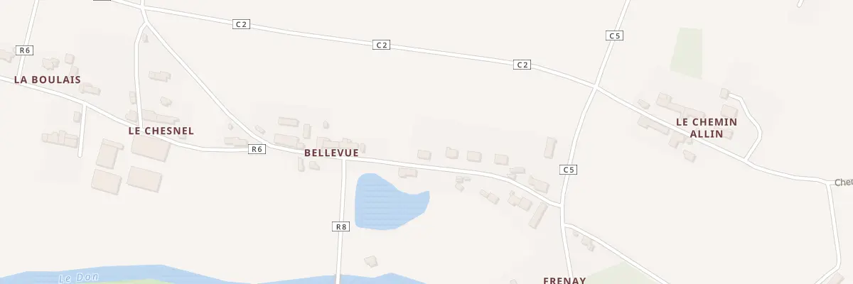 Plan du 141 Bellevue à Treffieux