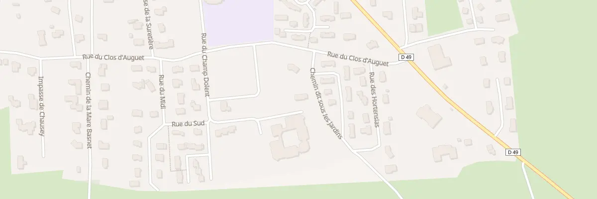 Plan du 2 Che dit sous les Jardins à Montmartin-sur-Mer