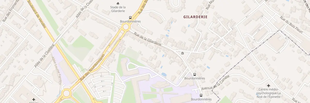 Plan du 150 Rue de la Gilarderie à Nantes