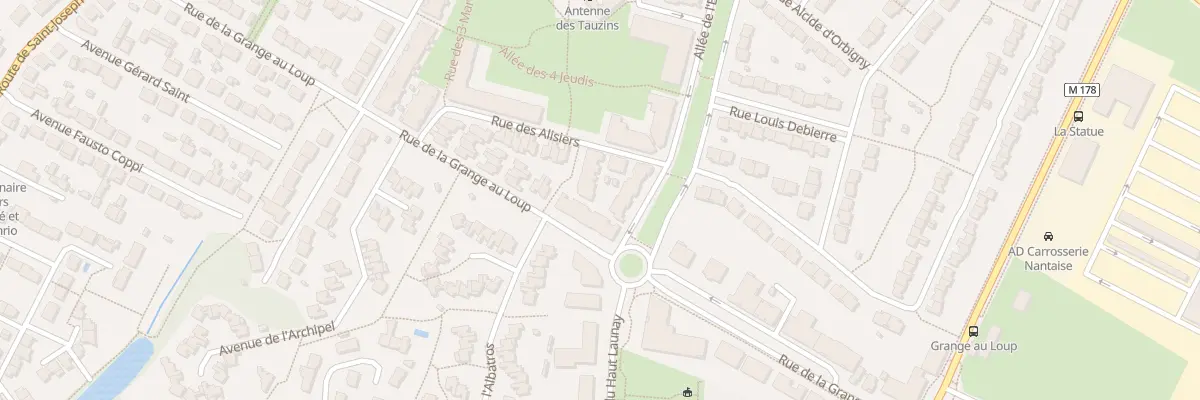 Plan du 48 Rue des Alisiers à Nantes