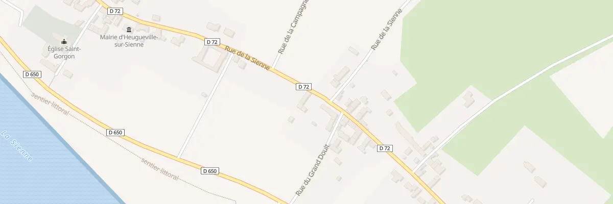 Plan du 50 Rue de la Sienne à Heugueville-sur-Sienne