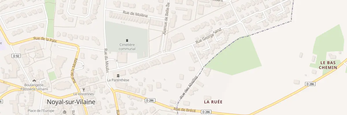 Plan du 2 Rue George Sand à Noyal-sur-Vilaine