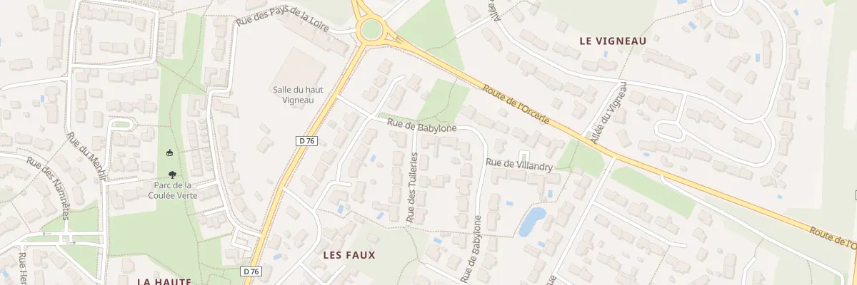 Plan du 2 Rue de Babylone aux Sorinières
