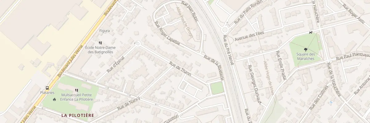 Plan du 14 Rue de Thann à Nantes