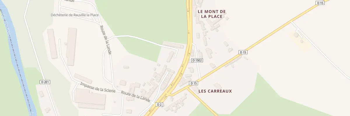 Plan du 8 Rte de la Lande à Rauville-la-Place
