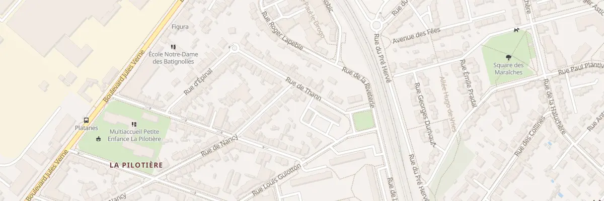 Plan du 9 Rue de Thann à Nantes