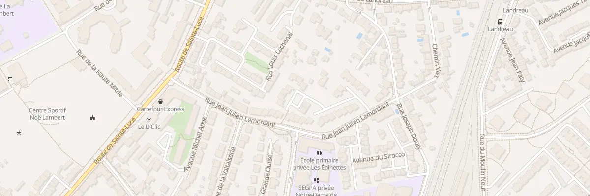 Plan du 7 Av Charlie Chaplin à Nantes