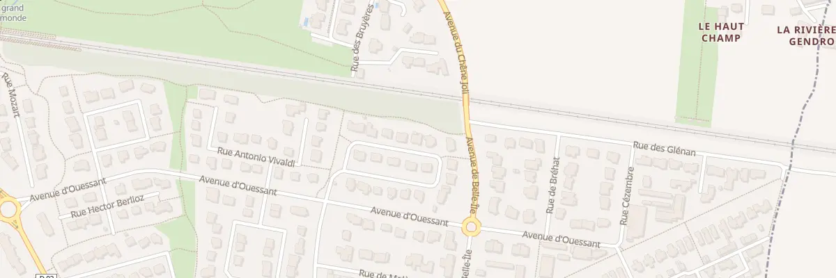 Plan du 23 Rue Frédéric Chopin à Noyal-sur-Vilaine