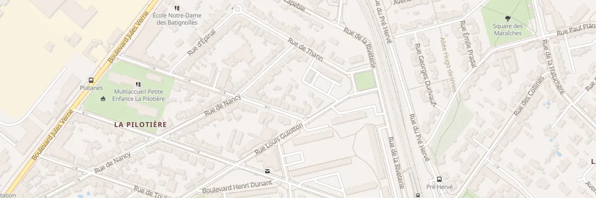 Plan du 6 Rue des Platanes à Nantes