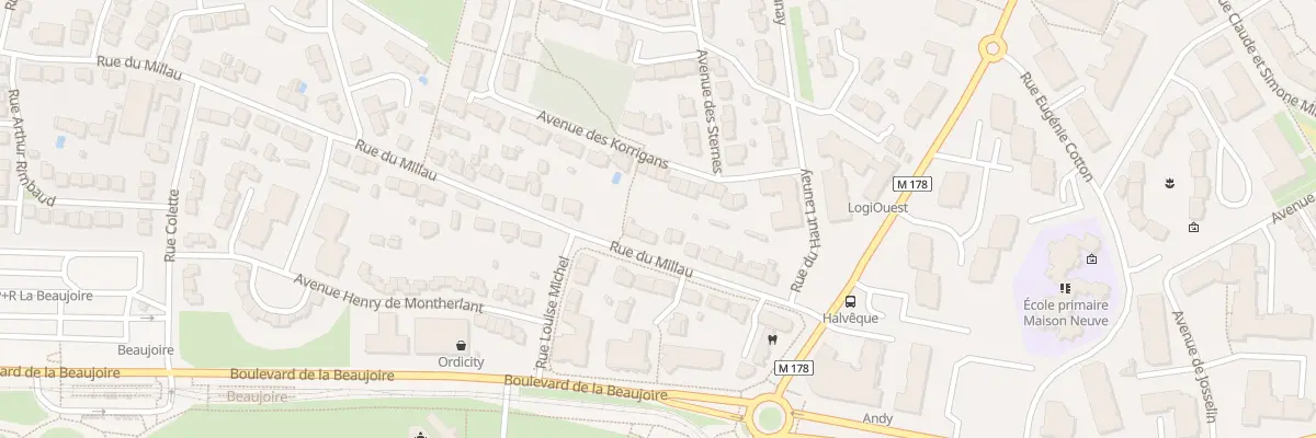 Plan du 18 Rue du Millau à Nantes