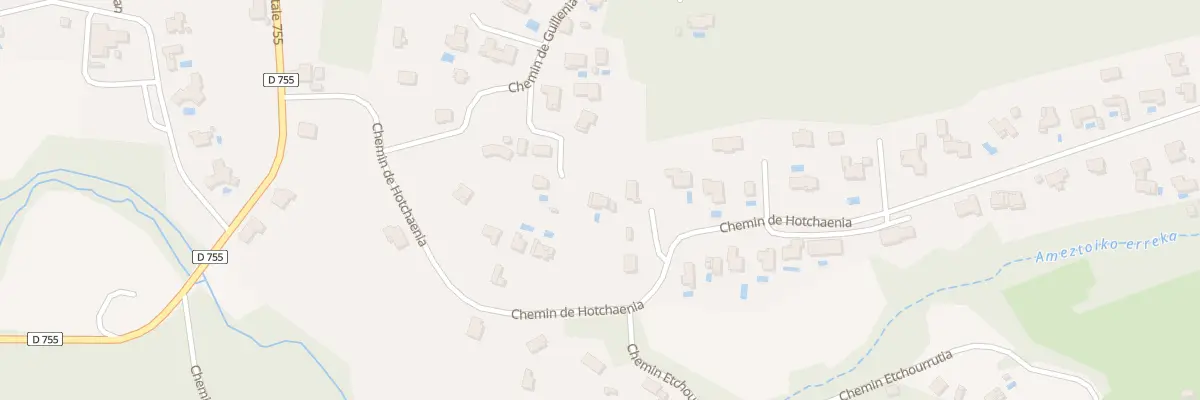 Plan du 684 Che de Hotchaenia à Arcangues