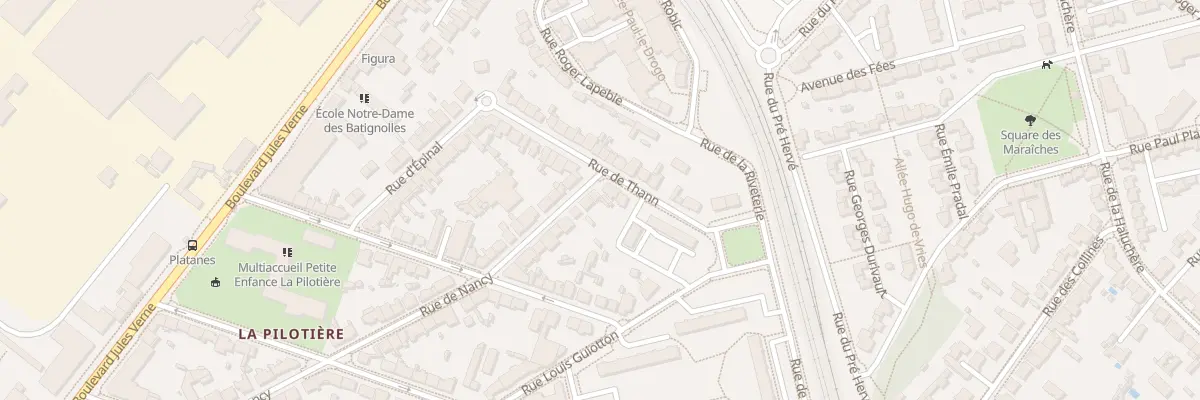 Plan du 84 Rue de Nancy à Nantes