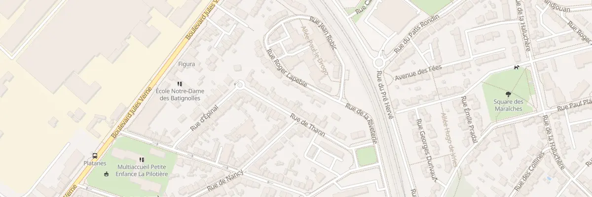 Plan du 22 Rue de Thann à Nantes