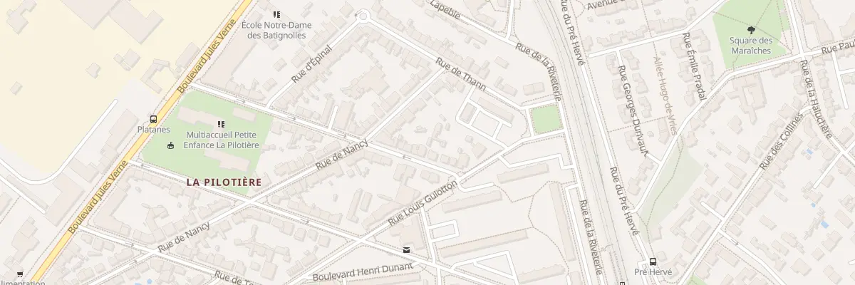 Plan du 10 Rue des Platanes à Nantes
